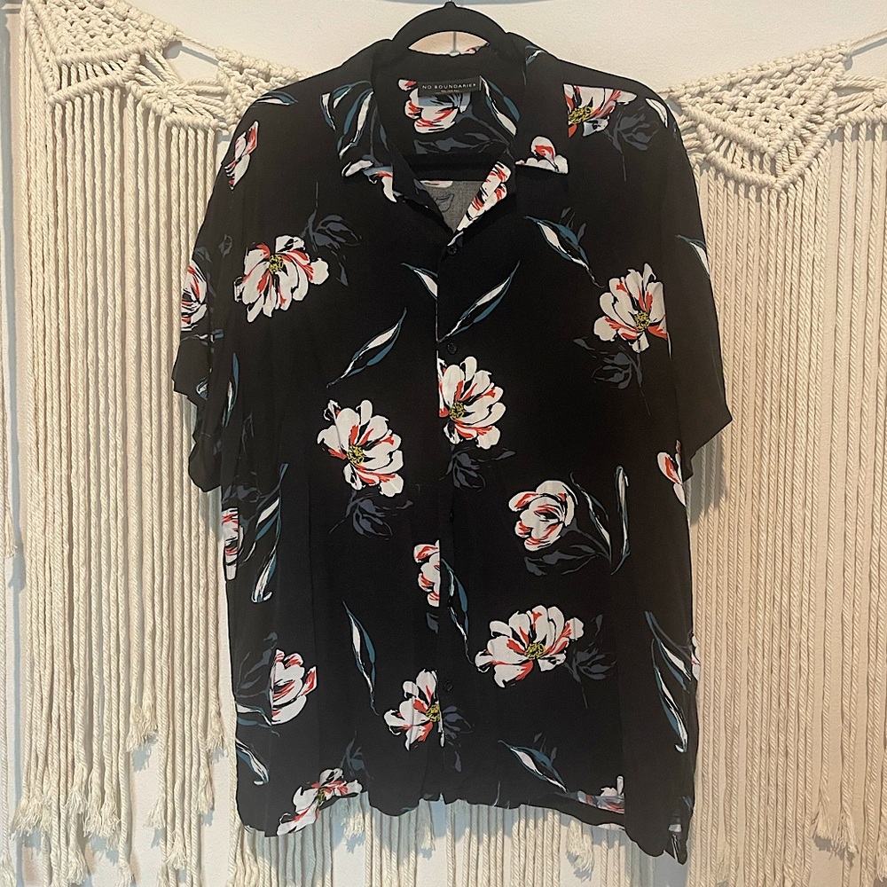 Summer Beachy UNISEX Oversized Button Down Sz XXL